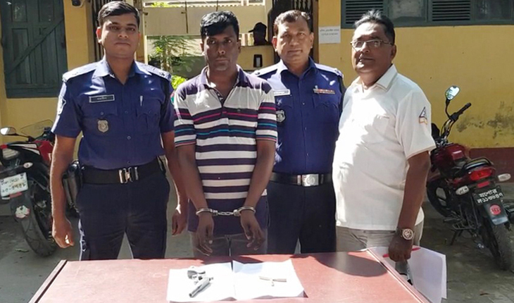 কালীগঞ্জে অস্ত্র ও গুলিসহ ডাকাত সর্দার গ