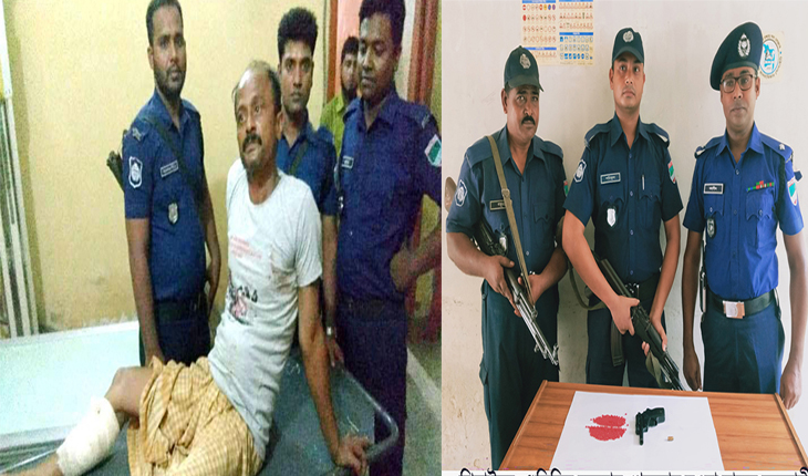ঝিনাইদহে অস্ত্রসহ গুলিবিদ্ধ অবস্থায় মাদক
