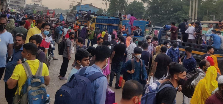 ঢাকা-টাঙ্গাইল মহাসড়কের চন্দ্রা হতে উভয়