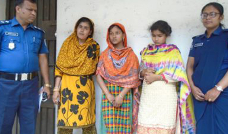 ফরিদপুরের তিন নারী ছিনতাইকারি ঝিনাইদহে আ