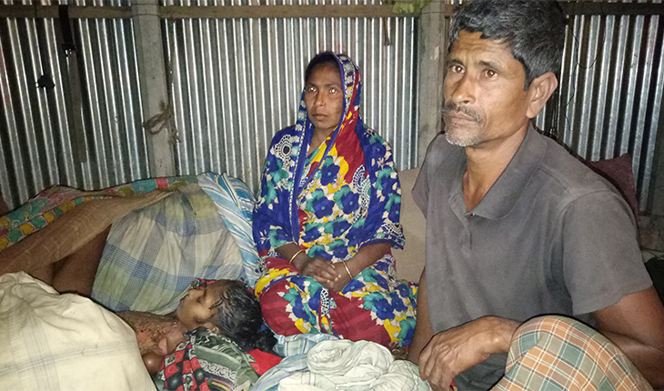 নাগরপুরে শিশু মিনা আগুনে দগ্ধ হয়ে মৃত্যু