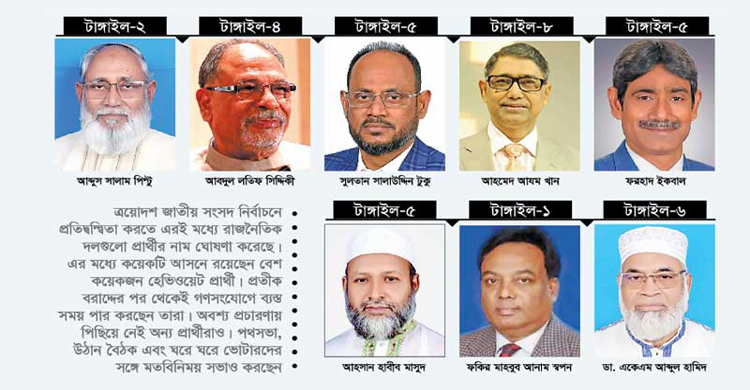 উন্নয়নের প্রতিশ্রুতি দিয়ে ভোটারদের কাছে